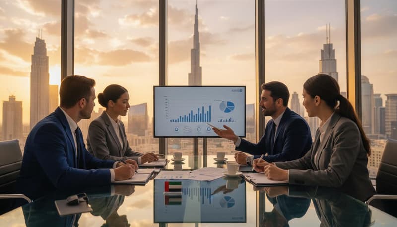 Professional setting up a business license in Dubai